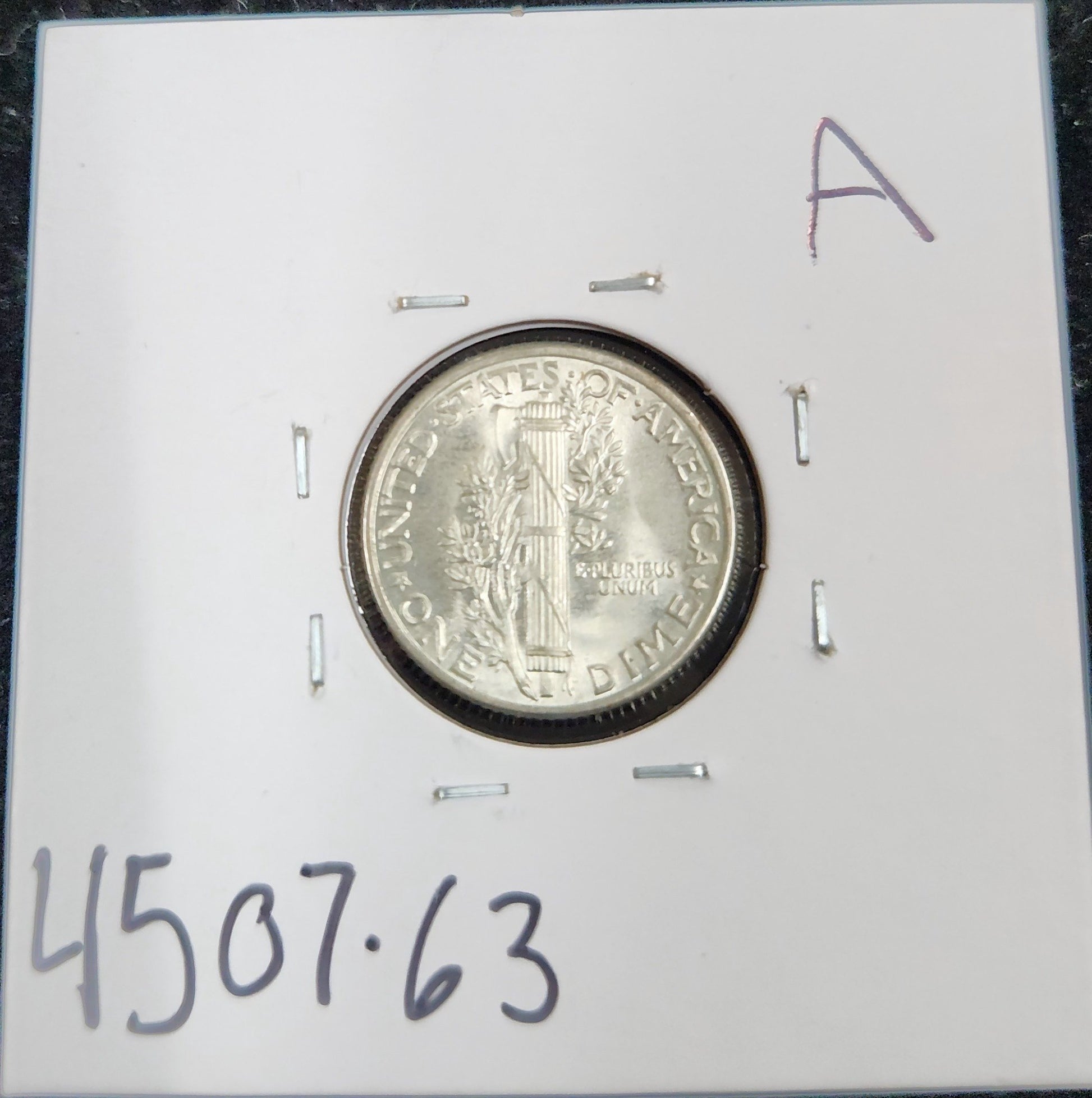 1938 Mercury Dime MS-63 4507.63-A — Reverse
