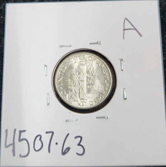 1938 Mercury Dime MS-63 4507.63-A — Reverse