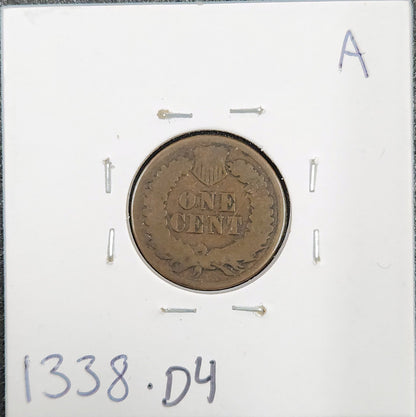 1875 Indian Head Cent GOOD 1338.D4-A — Reverse