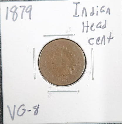 1879 Indian Head Cent VG-8 1 1350.8-B — Obverse