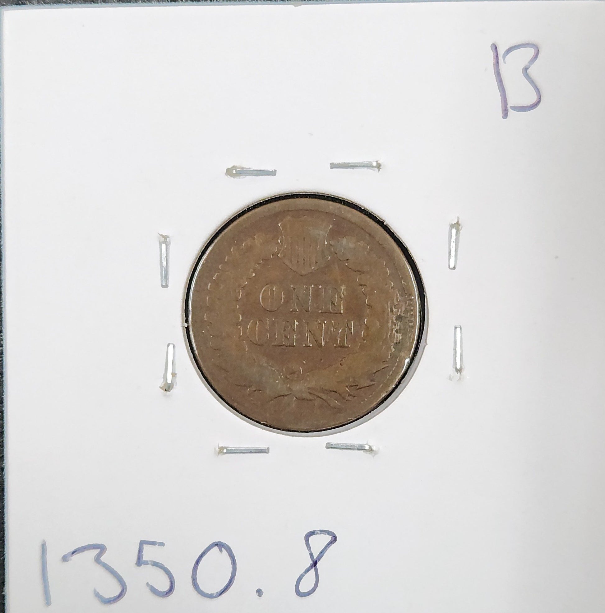 1879 Indian Head Cent VG-8 1 1350.8-B — Reverse