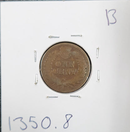 1879 Indian Head Cent VG-8 1 1350.8-B — Reverse
