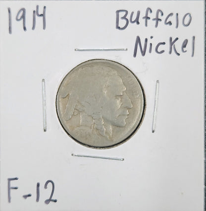 1914 Buffalo Nickel F-12 3079.12-A — Obverse