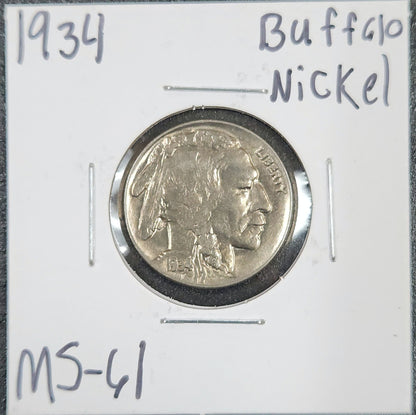 1934 Buffalo Nickel MS-61 3096.61-A — Obverse