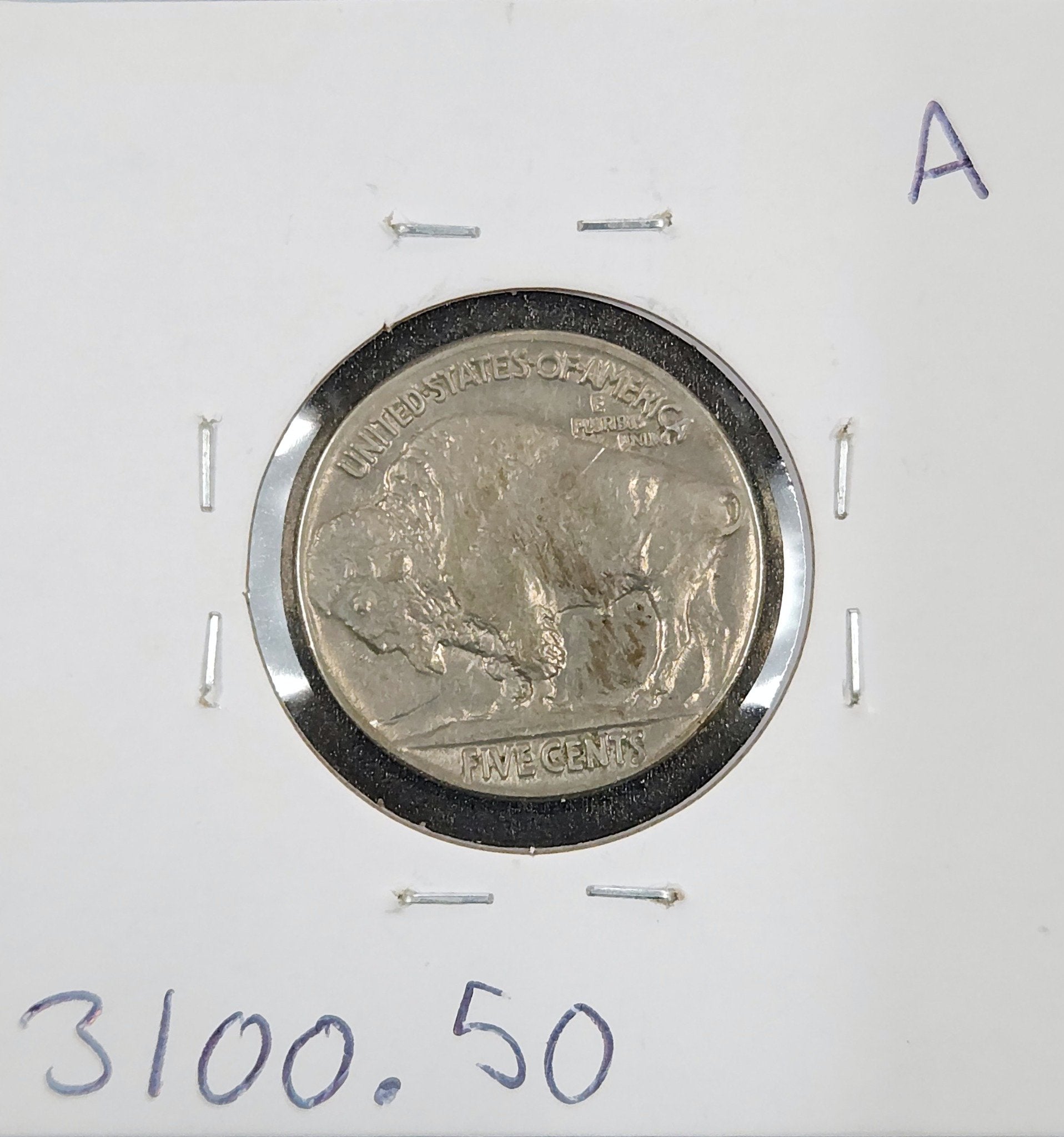 1937 Buffalo Nickel AU-50 3100.50-A — Reverse