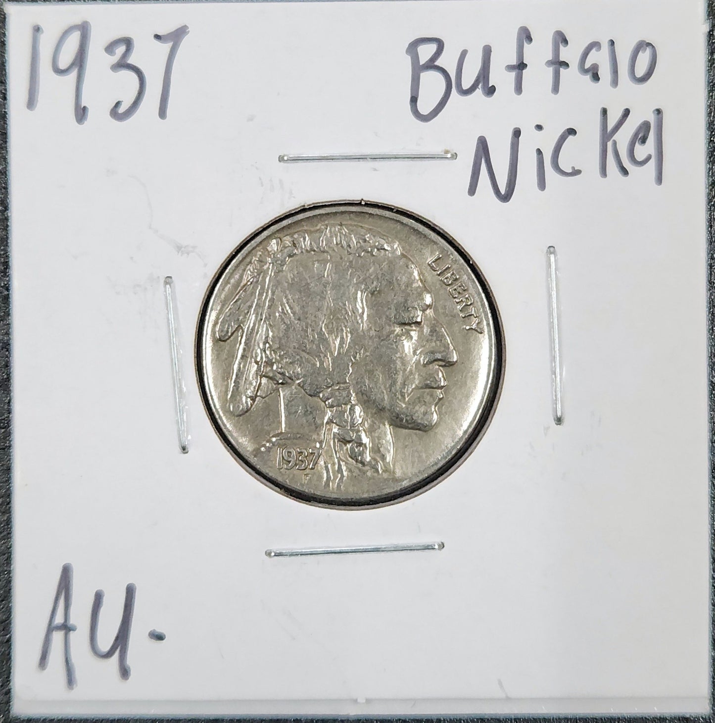 1937 Buffalo Nickel AU-D53 3100.D53-A — Obverse