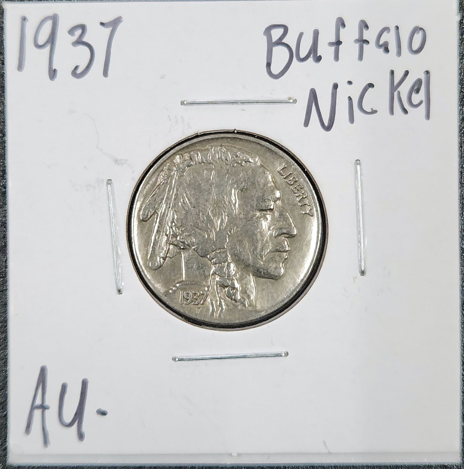1937 Buffalo Nickel AU-D53 3100.D53-A — Obverse