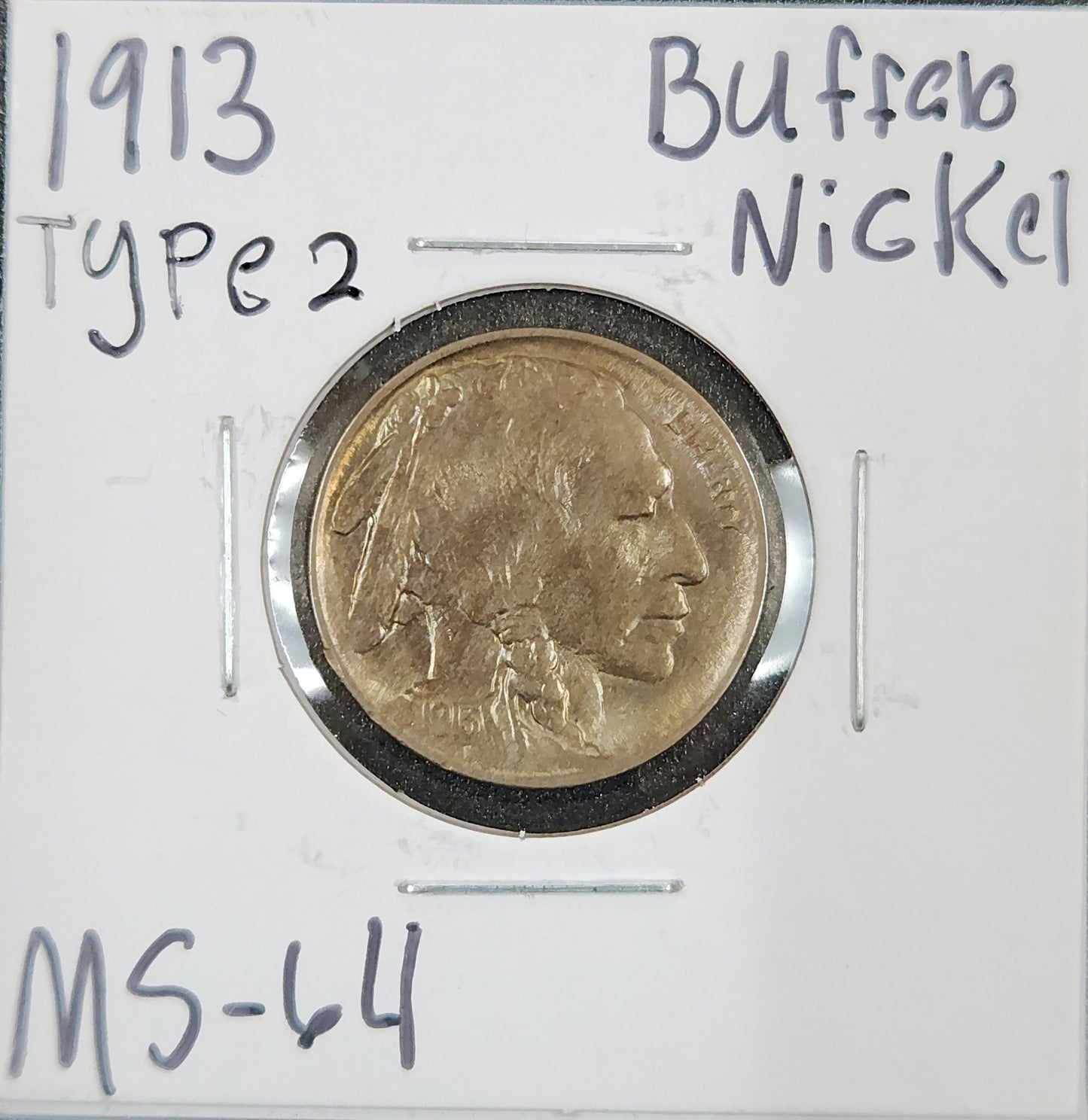 1913 Buffalo Nickel Type 2 MS-64 3078.64-A — Obverse