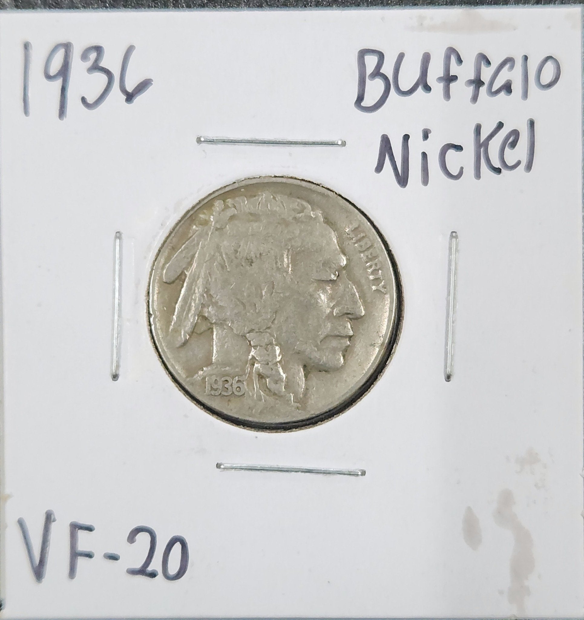 1936 Buffalo Nickel VF-20 3099.20-A — Obverse