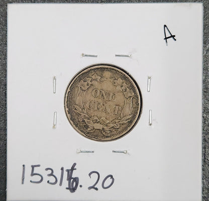 1858 Flying Eagle Cent Small Letters VF-20 15316.20-A — Reverse
