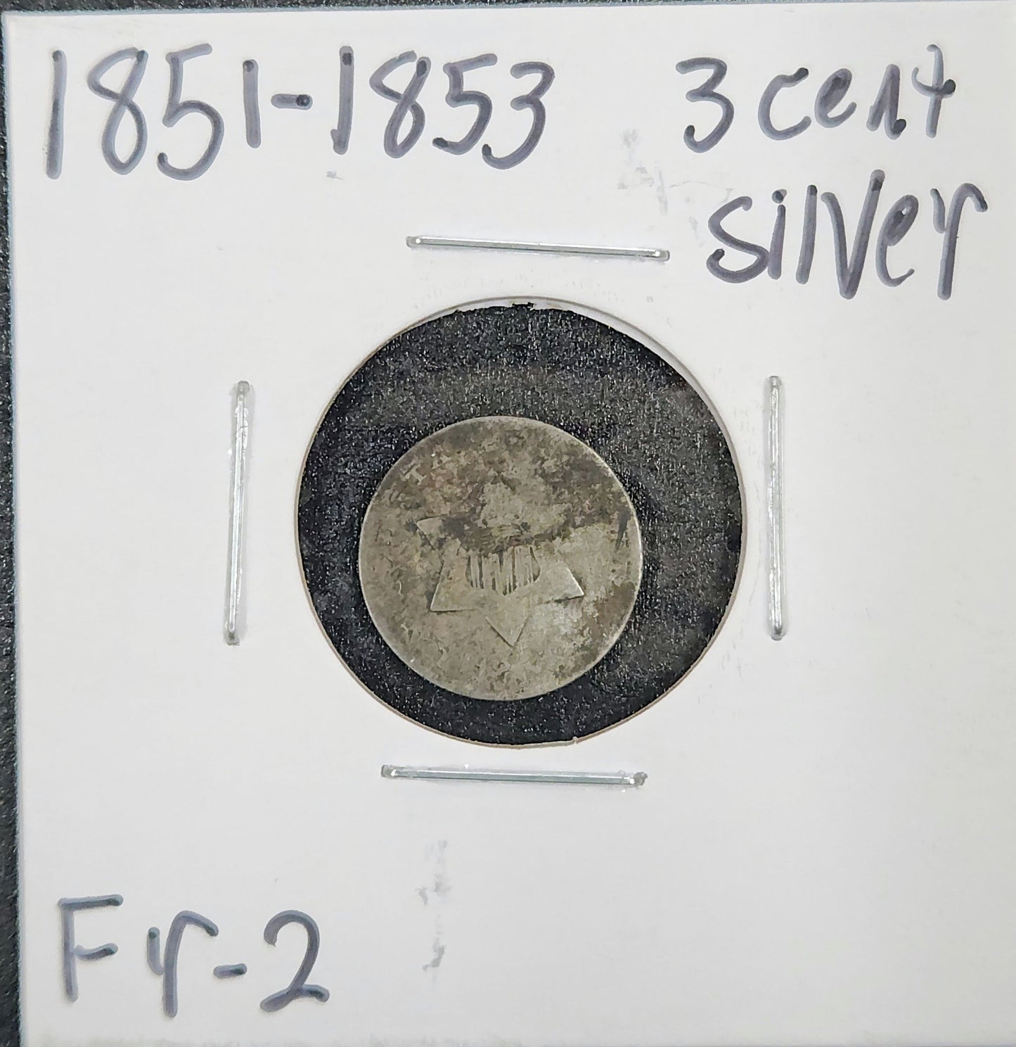 1851-1853 3 Cent Silver FR-2 73773.2-A — Obverse