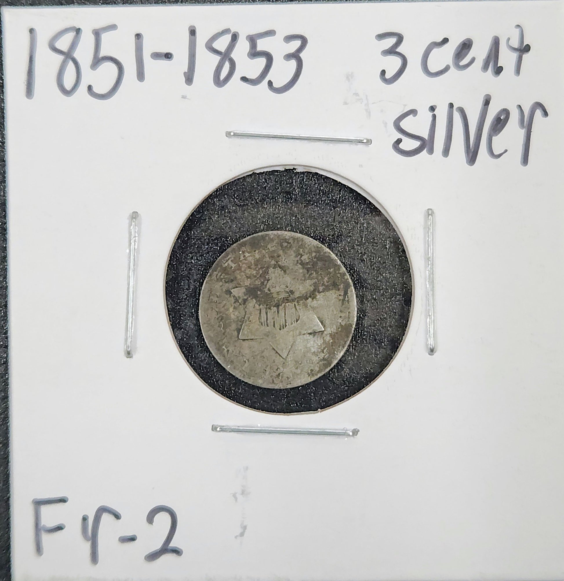 1851-1853 3 Cent Silver FR-2 73773.2-A — Obverse