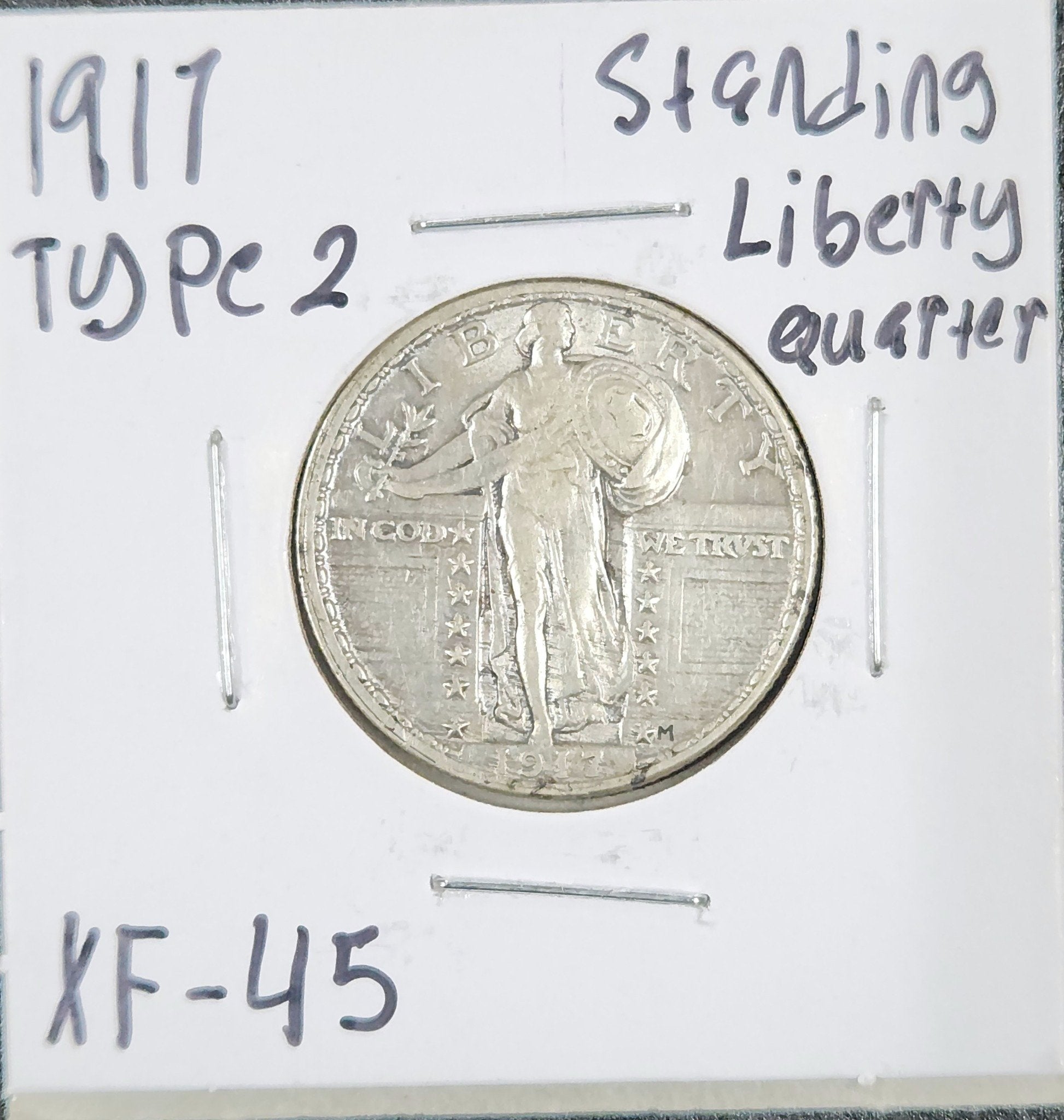 1917 Standing Liberty Quarter Type 2 5537.45-A — Obverse