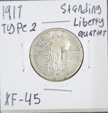 1917 Standing Liberty Quarter Type 2 5537.45-A — Obverse
