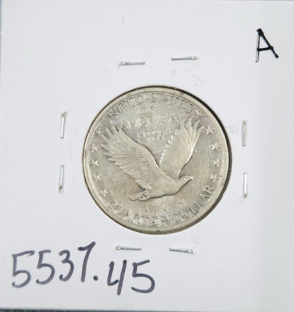 1917 Standing Liberty Quarter Type 2 5537.45-A — Reverse