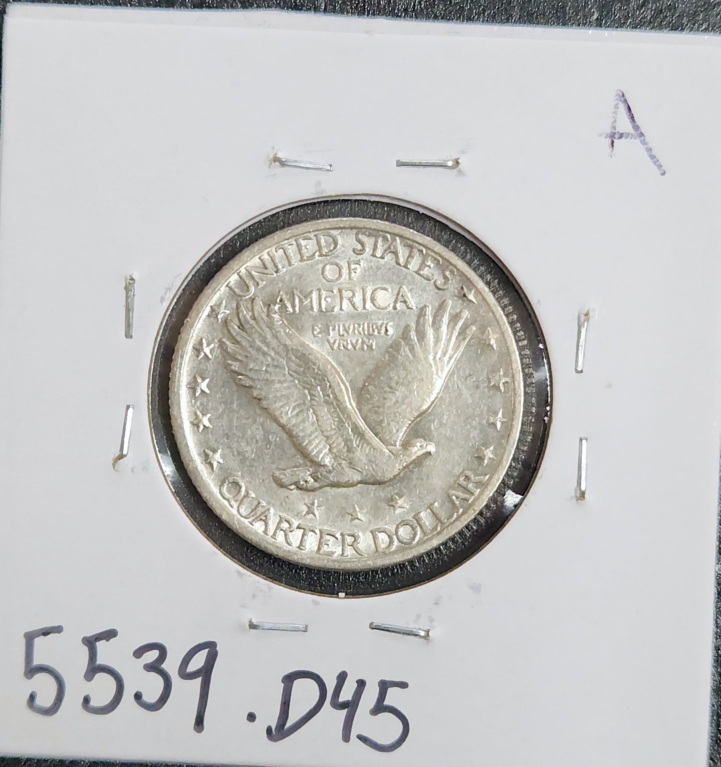 1918 Standing Liberty  Quarter XF-45 5539.D45-A — Reverse