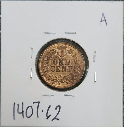 1896 Indian Head Cent MS-62 1407.62-A — Reverse