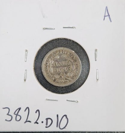 1858-O Seated Half Dime VG 3822.D10-A — Reverse