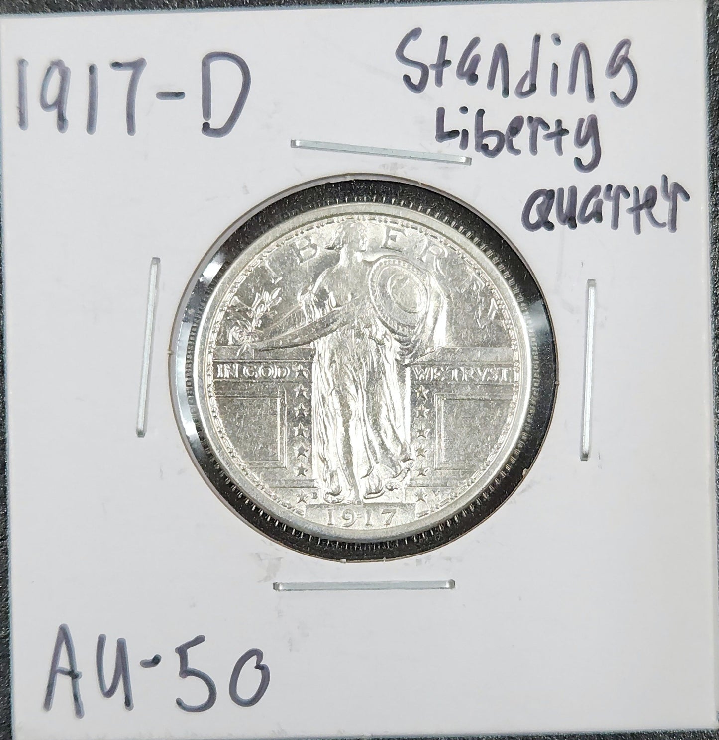 1917-D Standing Liberty Quarter AU-50 5563.50-A — Obverse