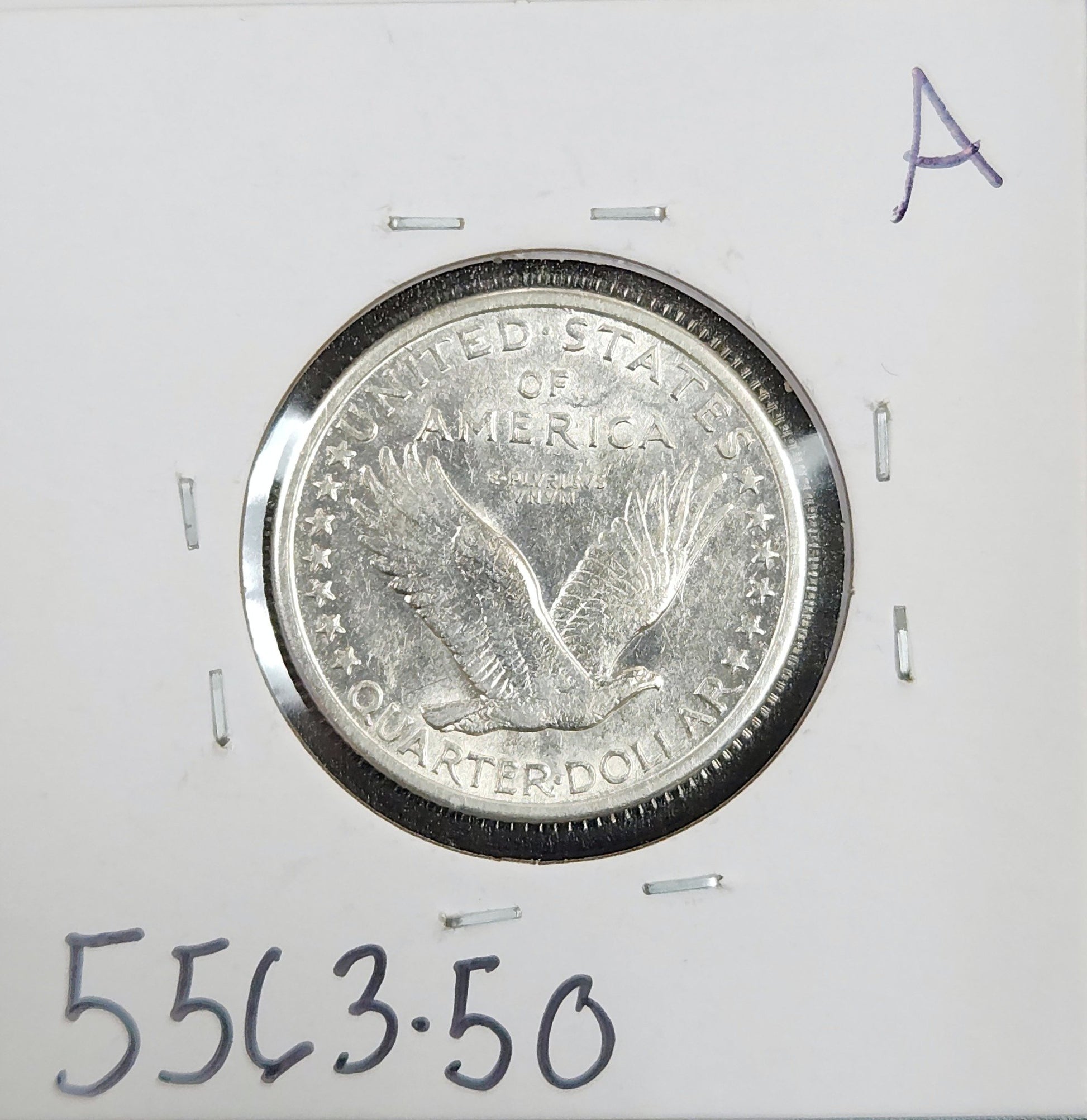 1917-D Standing Liberty Quarter AU-50 5563.50-A — Reverse