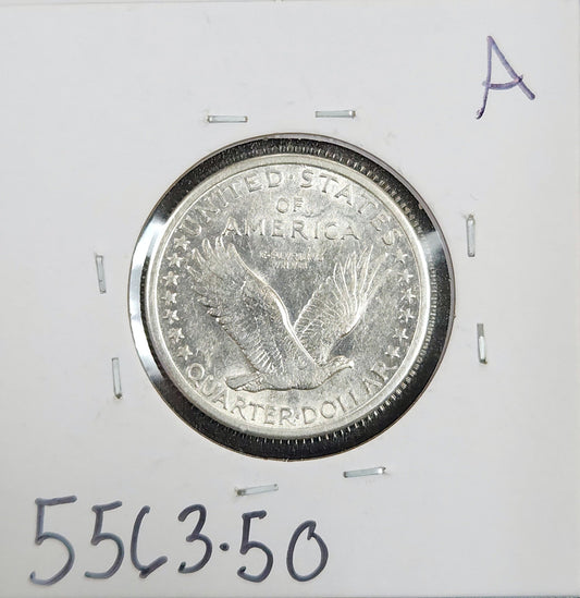 1917-D Standing Liberty Quarter AU-50 5563.50-A — Reverse