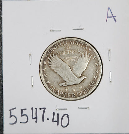 1923 Standing Liberty Quarter XF-40 5547.40-A — Reverse