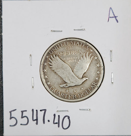 1923 Standing Liberty Quarter XF-40 5547.40-A — Reverse