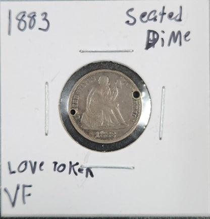 1882 Seated Dime Love Token VF 4079.25-A — Obverse