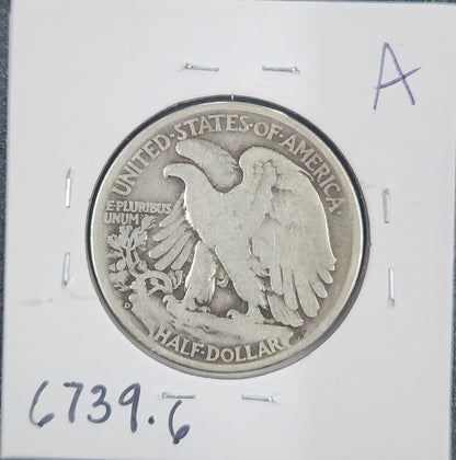 1938-D Walking Liberty Half G-6 6739.6-A — Reverse