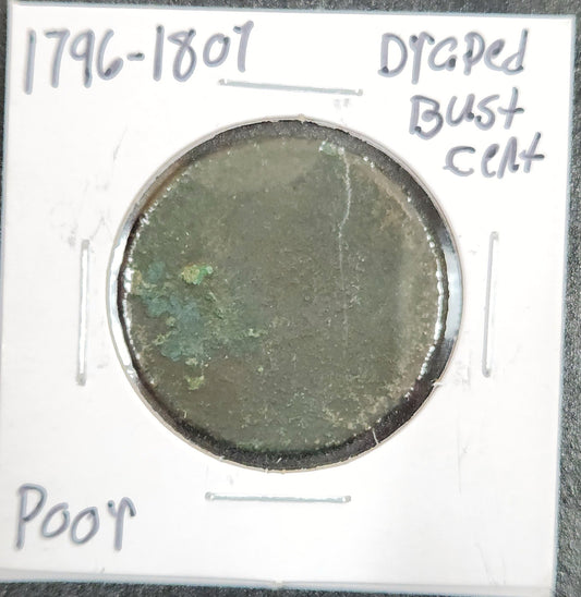 1796-1807 Draped Bust Cent POOR 7234.D1-A — Obverse
