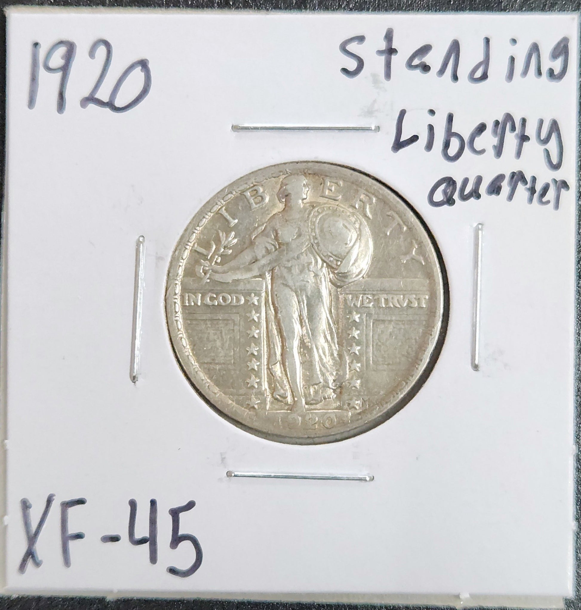 1920 Standing Liberty Quarter XF-45 5543.45-A — Obverse