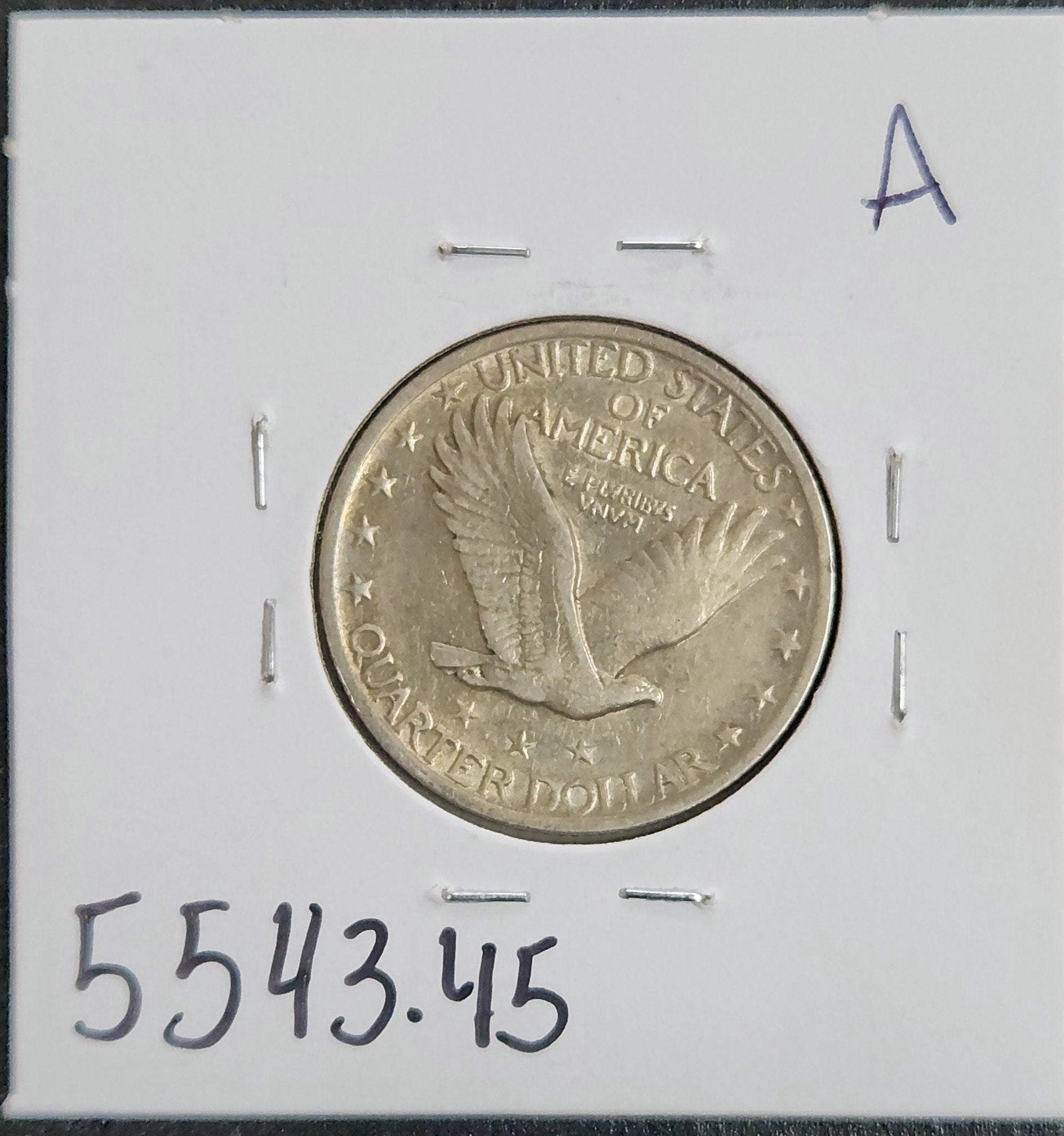 1920 Standing Liberty Quarter XF-45 5543.45-A — Reverse