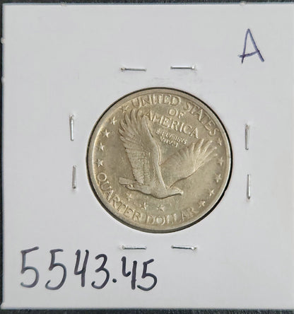 1920 Standing Liberty Quarter XF-45 5543.45-A — Reverse