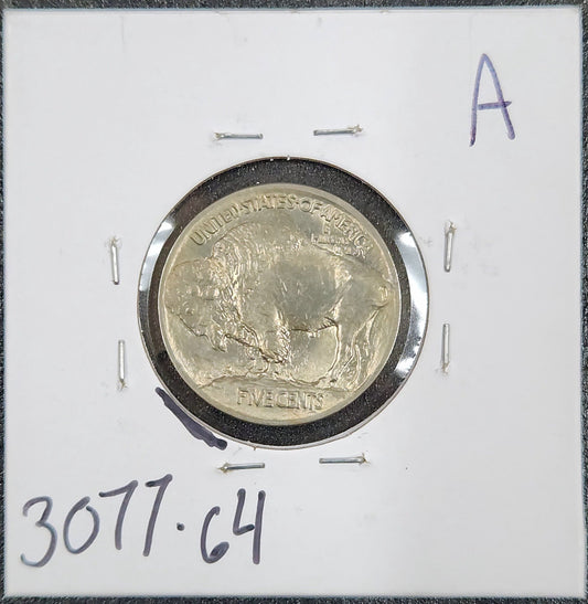 1913 Buffalo Nickel Type 1 Lamination MS-64 3077.64-A — Reverse