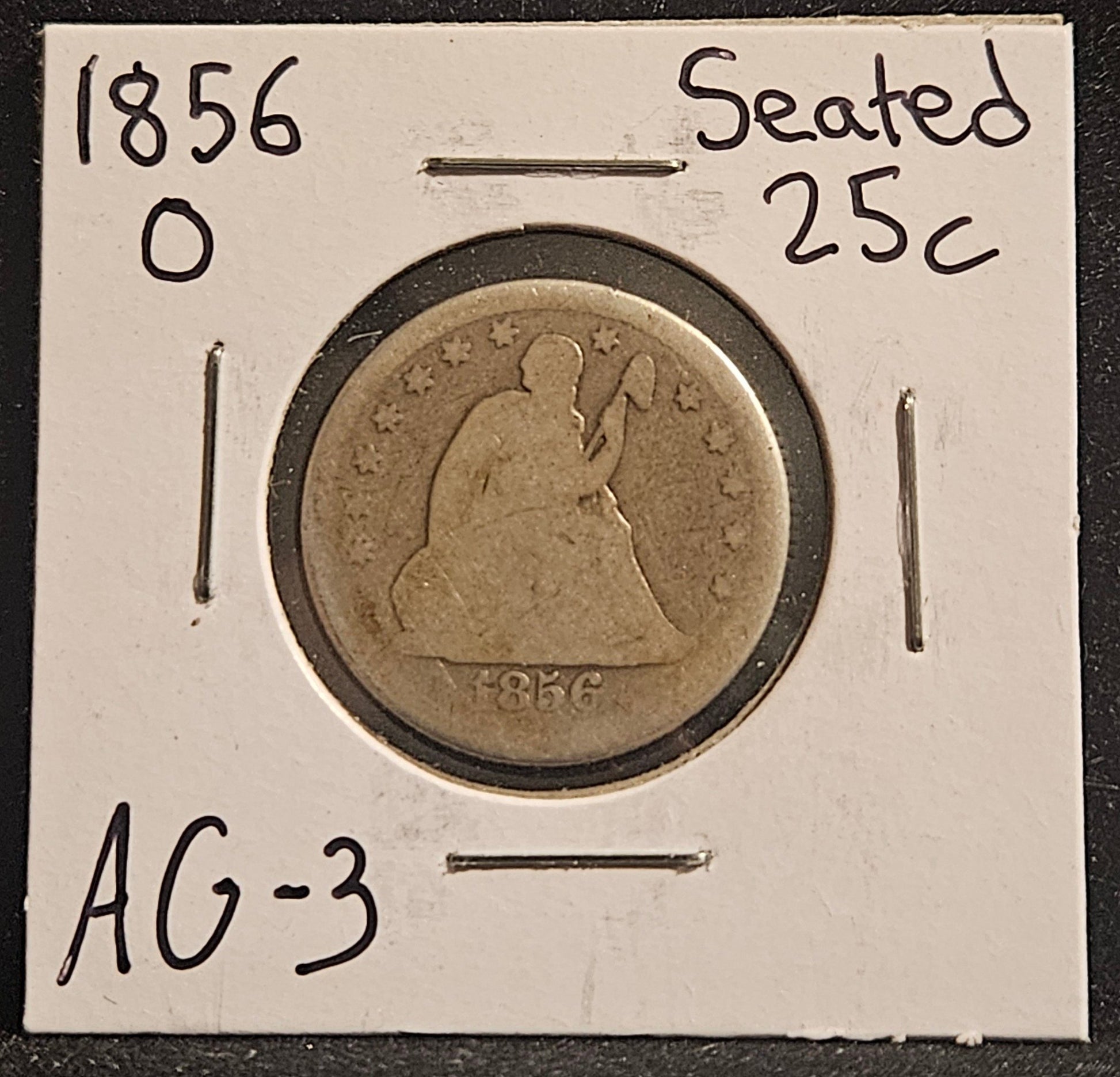 1856-O Standing Liberty Quarter AG-3 — Obverse