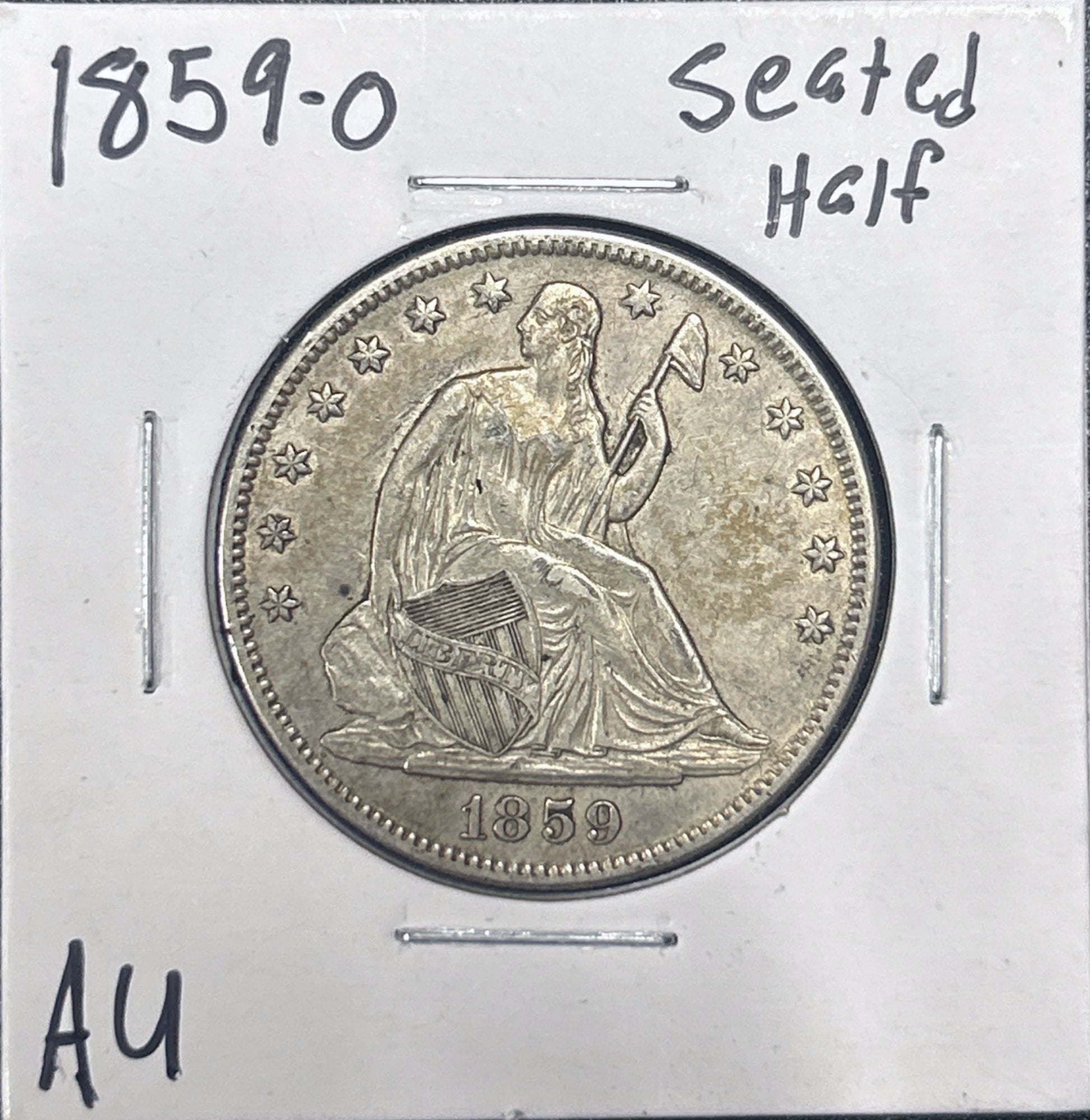 1859 O Seated Half 6342.D50-A — Obverse