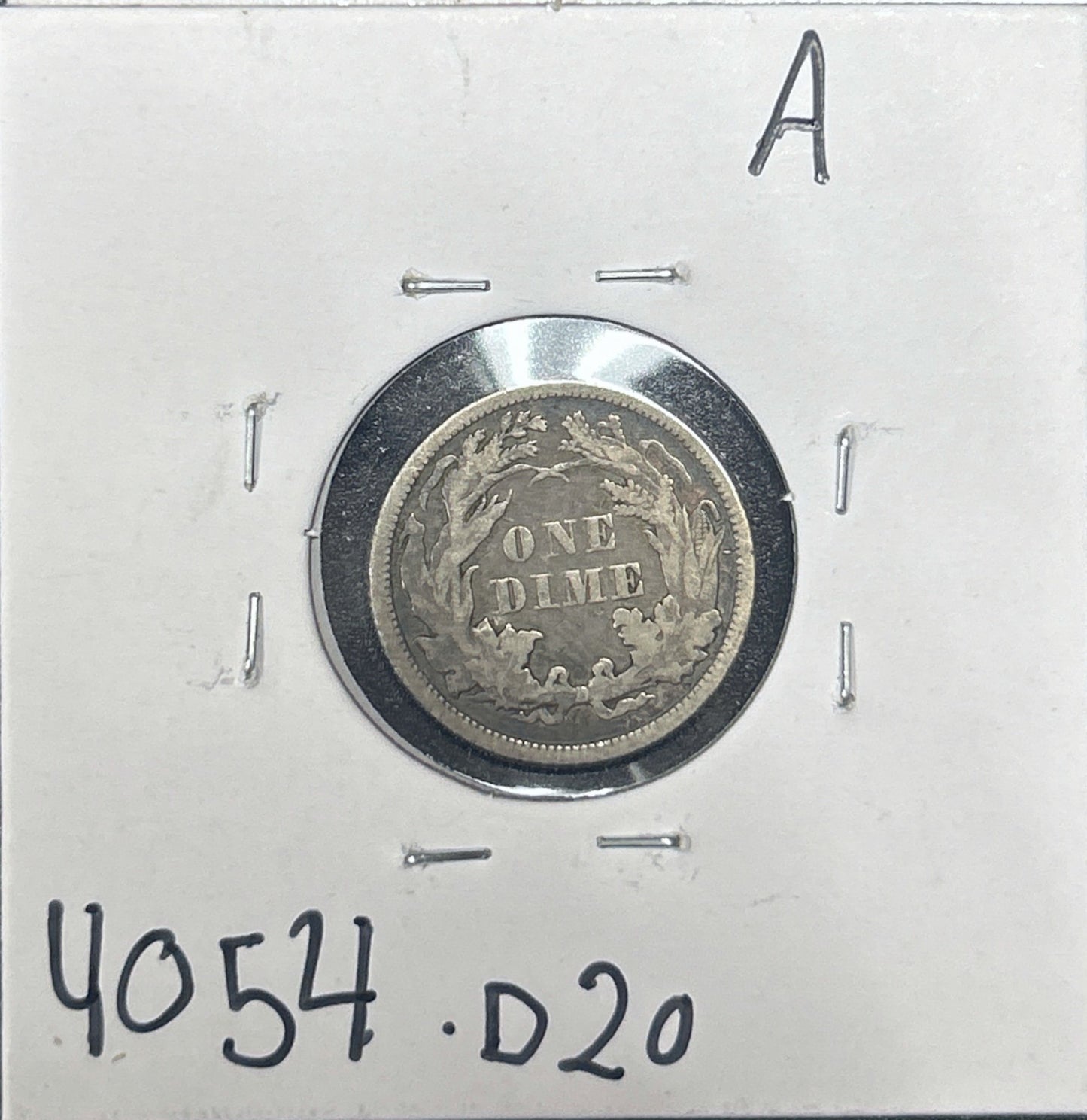 1861 Seated Dime 4054.D20-A — Reverse