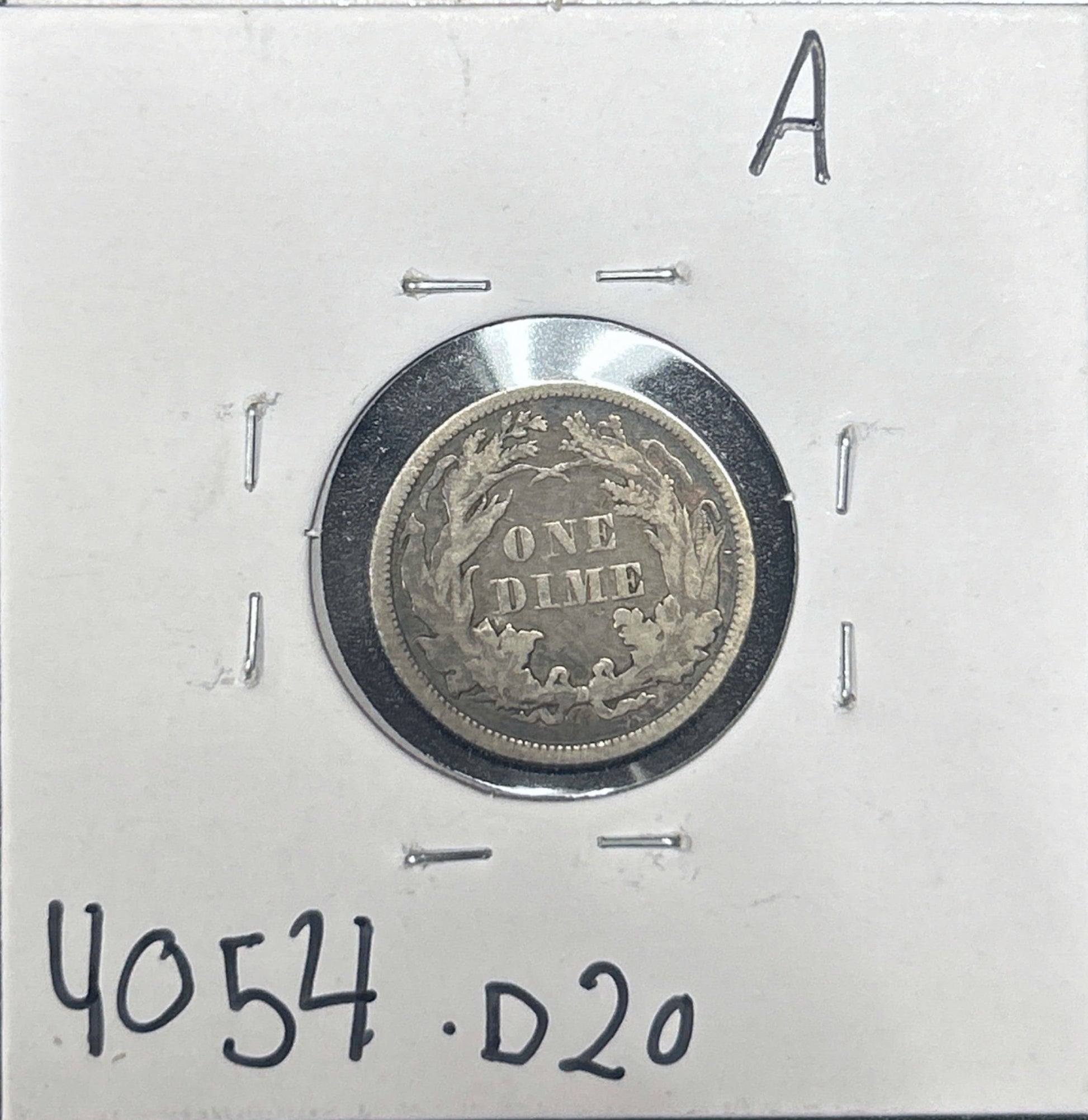 1861 Seated Dime 4054.D20-A — Reverse