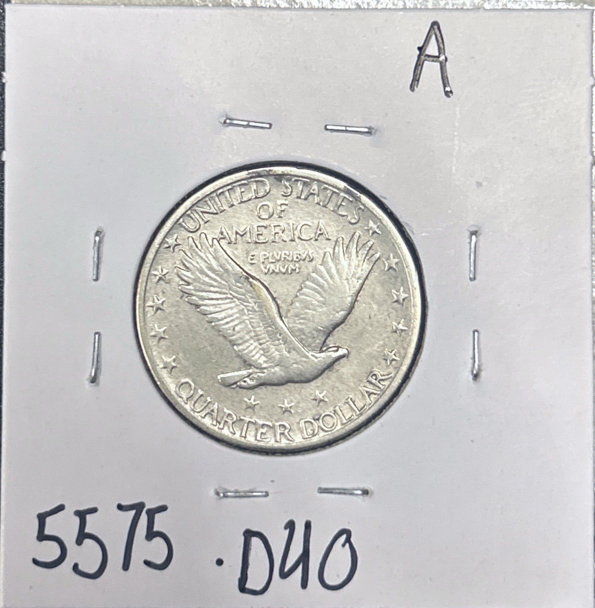 1918-S Standing Liberty Quarter 5575.D40-A — Reverse