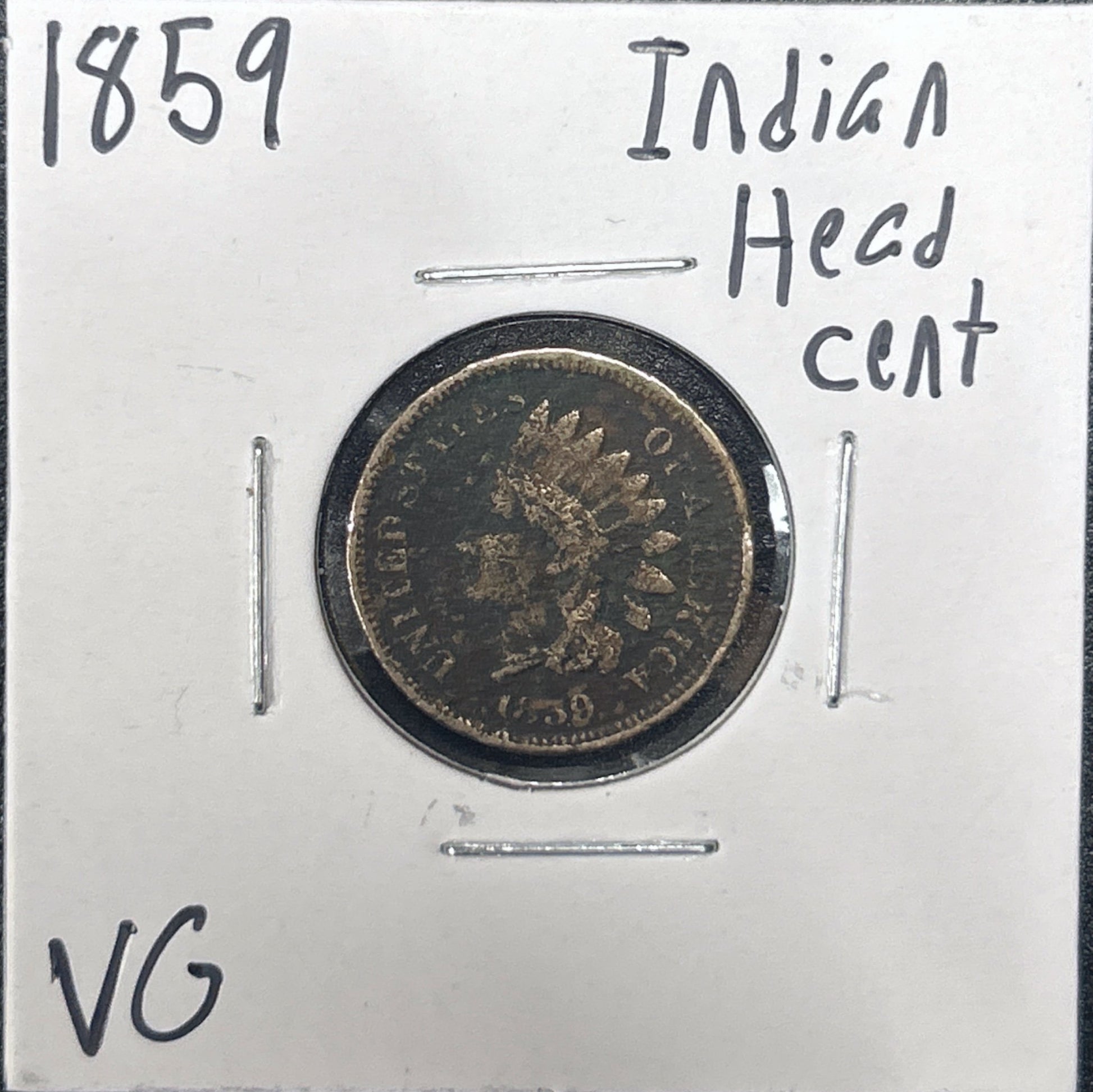 1859 Indian Head Cent 1289.D10-A — Obverse