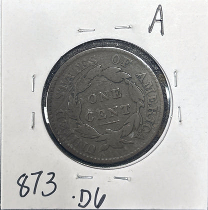 1817 Coronet Head Cent 13 Stars 873.D6-A — Reverse