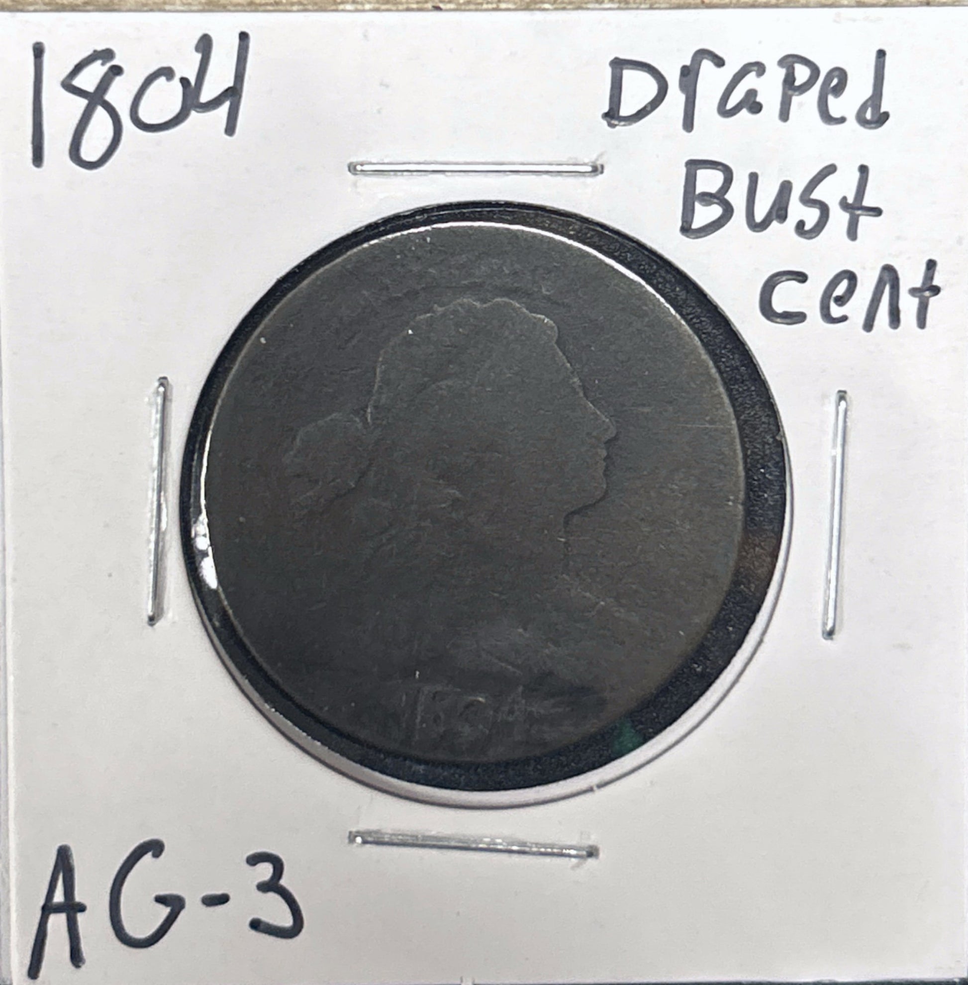 1804 Draped Bust Cent 825.3-A — Obverse