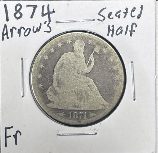 1874 Seated Half Arrows 6294.D2-A — Obverse