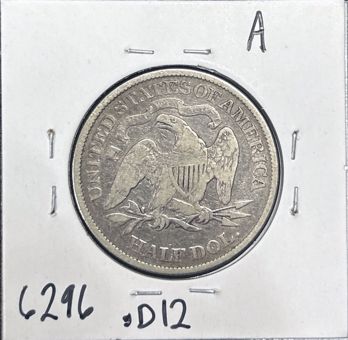 1876 Seated Half 6296.D12-A — Reverse