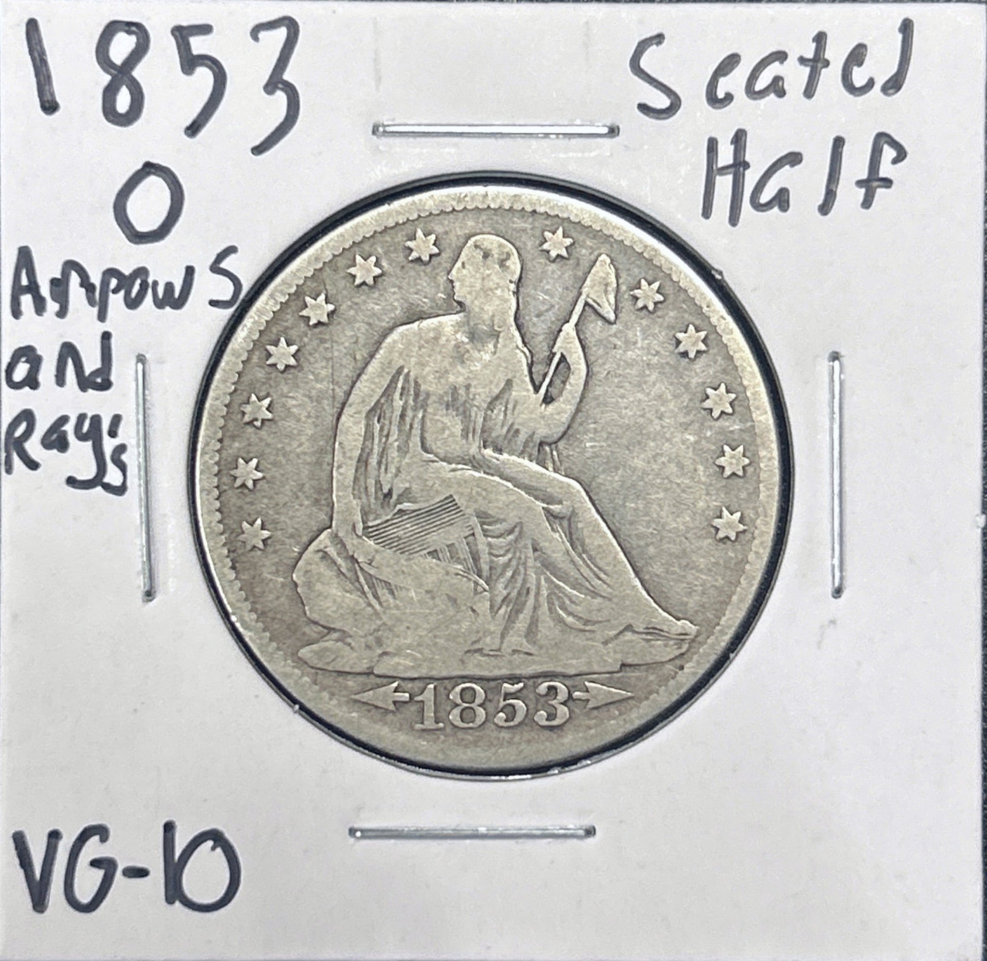 1853-O Seated Half 6271.10-A — Obverse