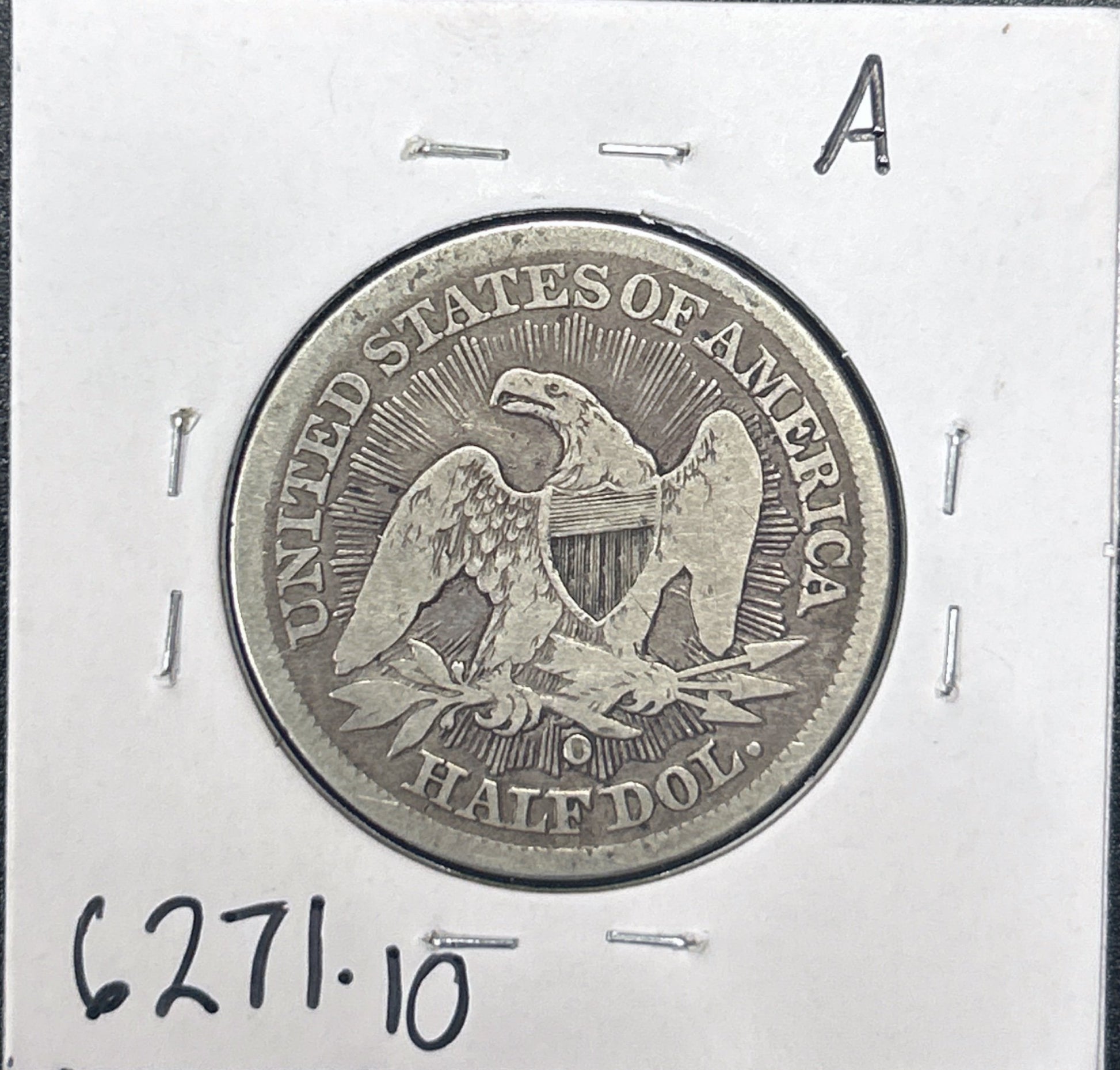 1853-O Seated Half 6271.10-A — Reverse