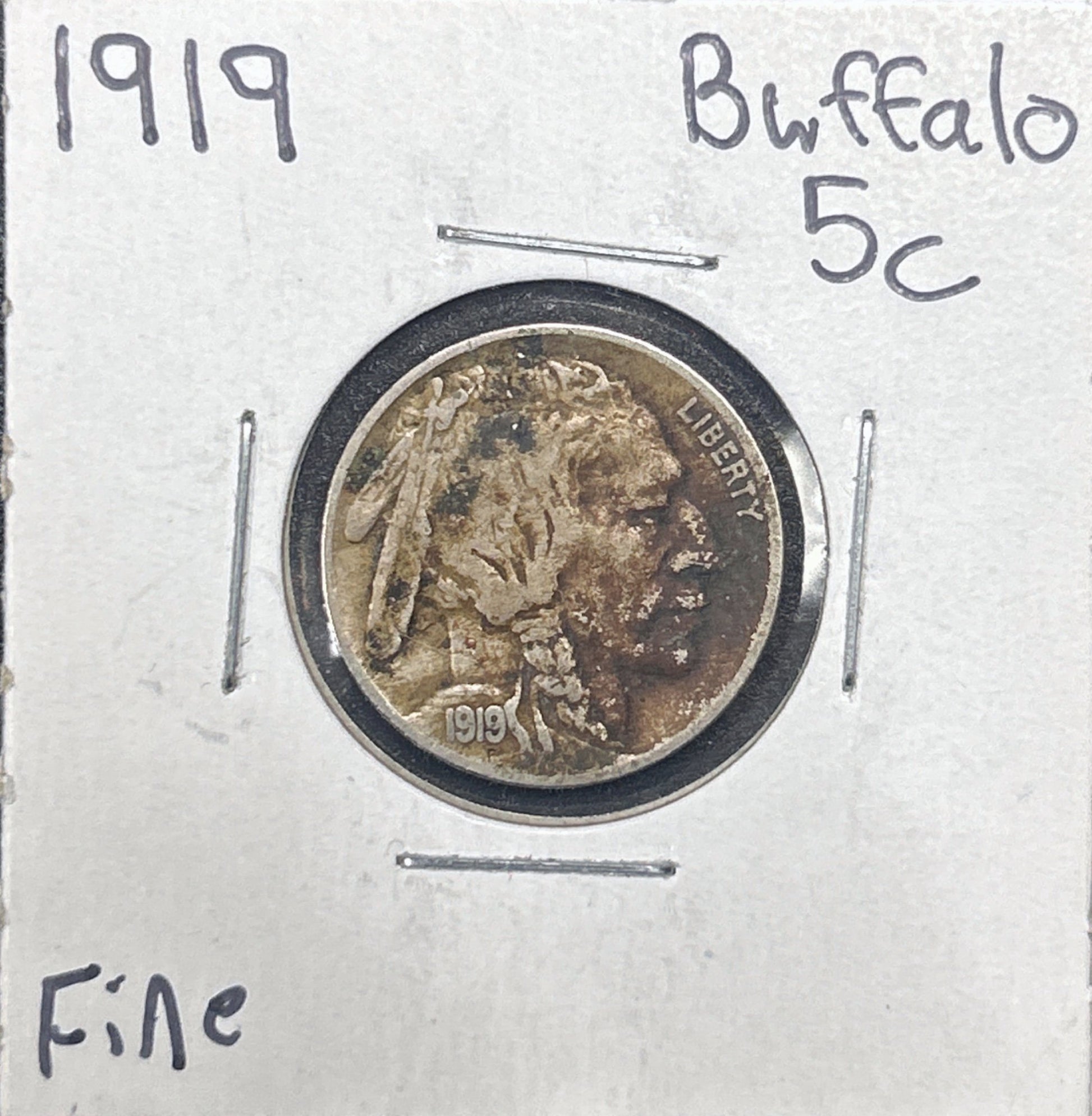 1919 Buffalo Nickel 3084.D15-A — Obverse
