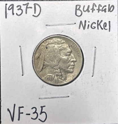 1937-D Buffalo Nickel 3144.35-A — Obverse
