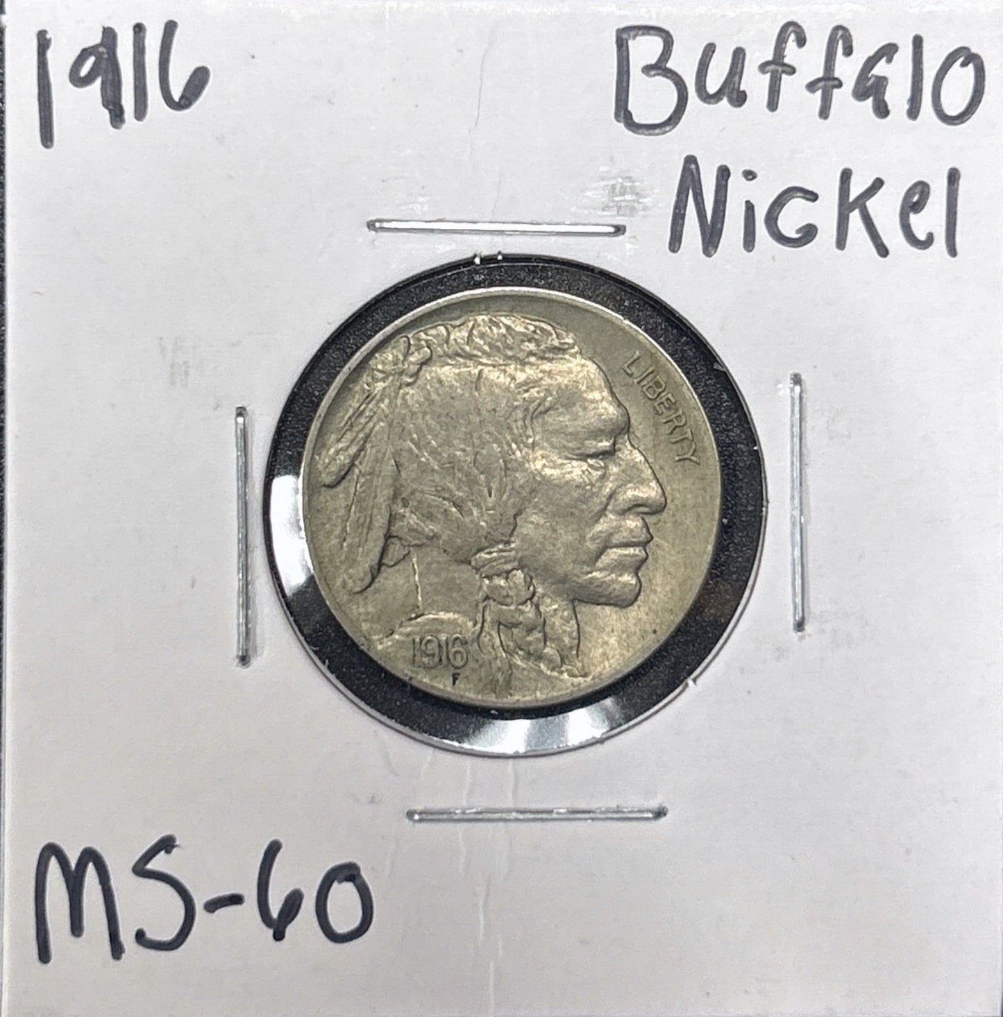1916 Buffalo Nickel 3081.60-A — Obverse
