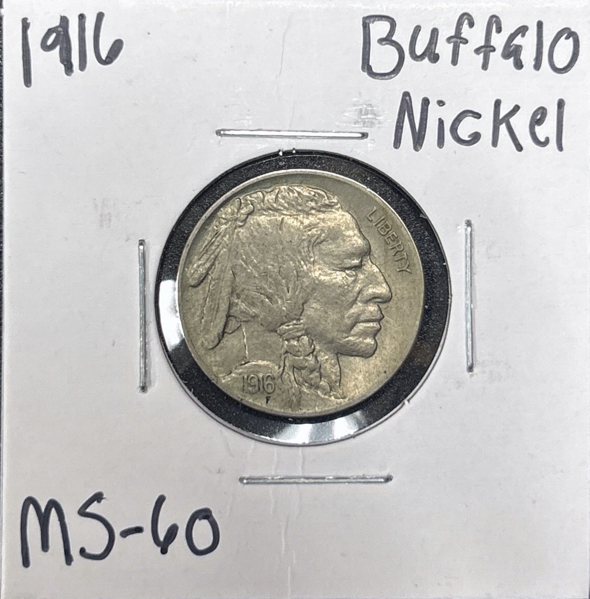 1916 Buffalo Nickel 3081.60-A — Obverse